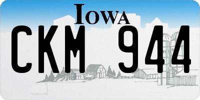 IA license plate CKM944