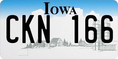 IA license plate CKN166