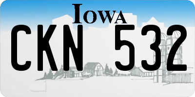 IA license plate CKN532