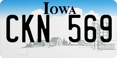 IA license plate CKN569