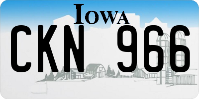 IA license plate CKN966
