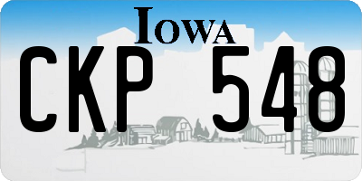 IA license plate CKP548