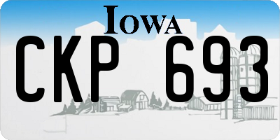 IA license plate CKP693