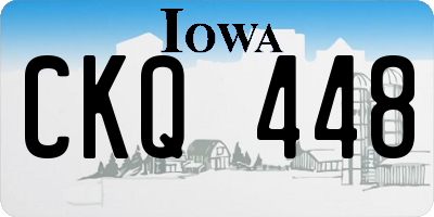 IA license plate CKQ448