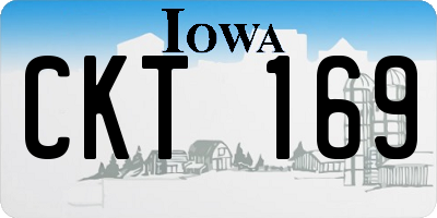 IA license plate CKT169