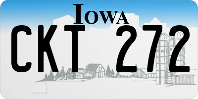 IA license plate CKT272