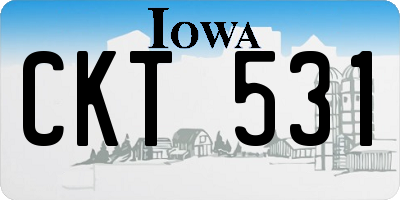 IA license plate CKT531