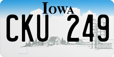 IA license plate CKU249