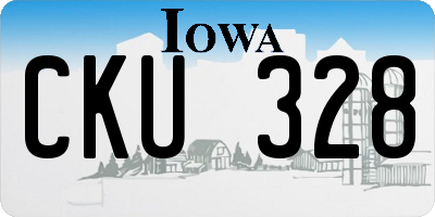 IA license plate CKU328