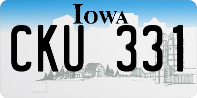 IA license plate CKU331