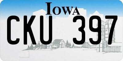 IA license plate CKU397
