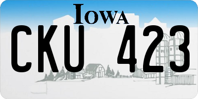 IA license plate CKU423