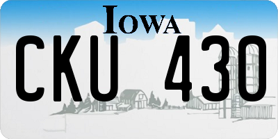IA license plate CKU430