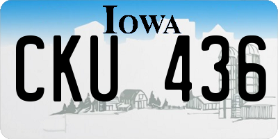 IA license plate CKU436