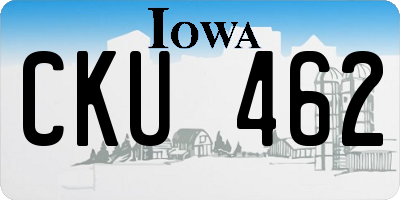 IA license plate CKU462