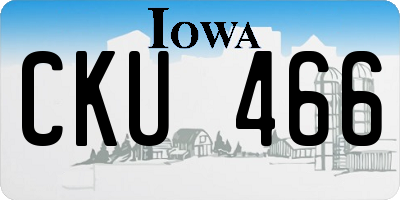 IA license plate CKU466