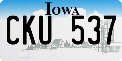 IA license plate CKU537