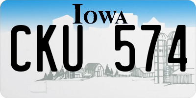 IA license plate CKU574