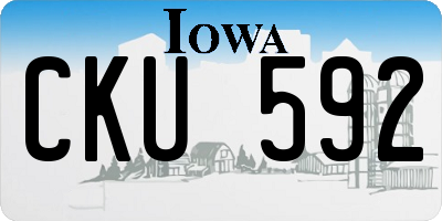 IA license plate CKU592
