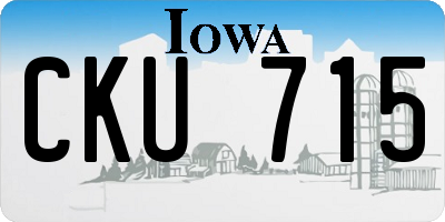 IA license plate CKU715