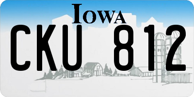 IA license plate CKU812