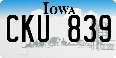 IA license plate CKU839