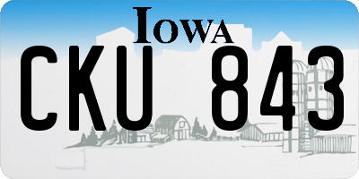 IA license plate CKU843