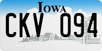 IA license plate CKV094