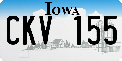 IA license plate CKV155