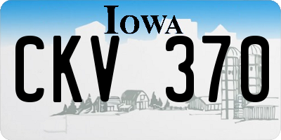 IA license plate CKV370