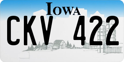 IA license plate CKV422