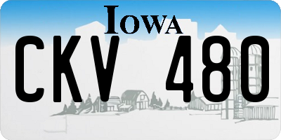 IA license plate CKV480