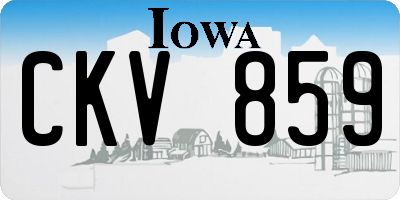 IA license plate CKV859