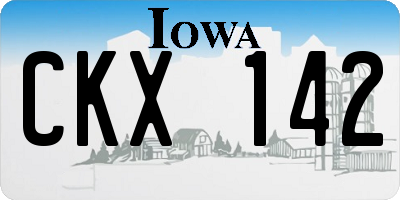 IA license plate CKX142
