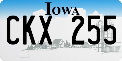 IA license plate CKX255