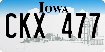 IA license plate CKX477