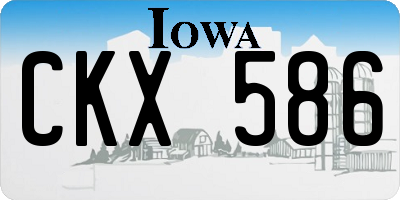 IA license plate CKX586