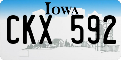 IA license plate CKX592