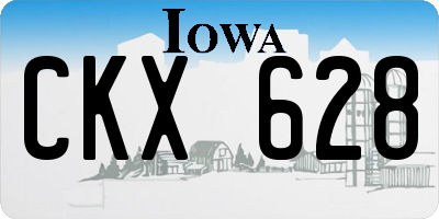 IA license plate CKX628