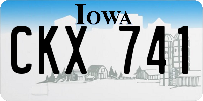 IA license plate CKX741