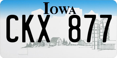 IA license plate CKX877