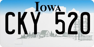 IA license plate CKY520