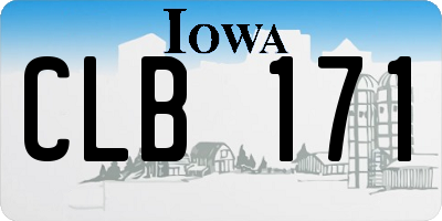 IA license plate CLB171