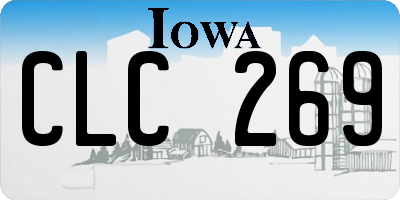 IA license plate CLC269