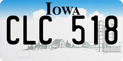 IA license plate CLC518