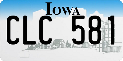 IA license plate CLC581