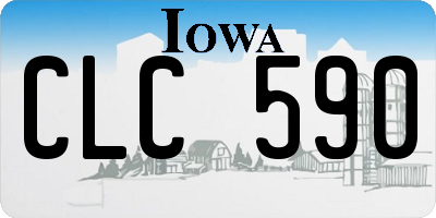 IA license plate CLC590