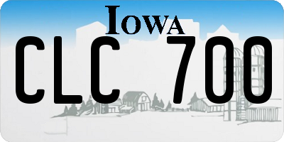 IA license plate CLC700