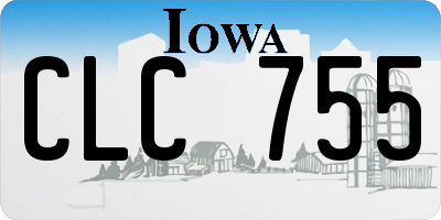 IA license plate CLC755