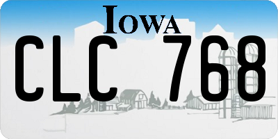 IA license plate CLC768